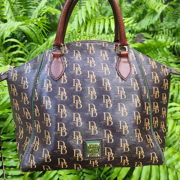 Dooney & Bourke Black and Brown Monogram Bag - Picture 16 of 16